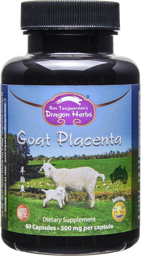 Dragon Herbs Goat Placenta Capsules - 500 mg, 60 Capsules