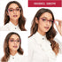 Blue Light Blocking Reading Glasses for Women, Fashion Designer Cat Eye Computer Readers Anti UV Eyestrain