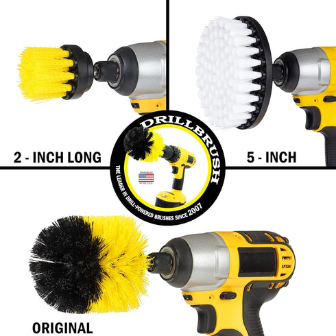 Bathroom Cleaning Accessories - Drill Brush - Shower Cleaner - Bathtub Tile Grout Microfiber Cloth