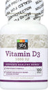 365 Everyday Value Vitamin D3 5000 IU | 120 Count