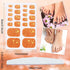 Maitys 264 Pieces Toe Nail Stickers, 12 Sheets Self Adhesive Full Nail Wraps, Glitter Decals with 1 PC File for Women