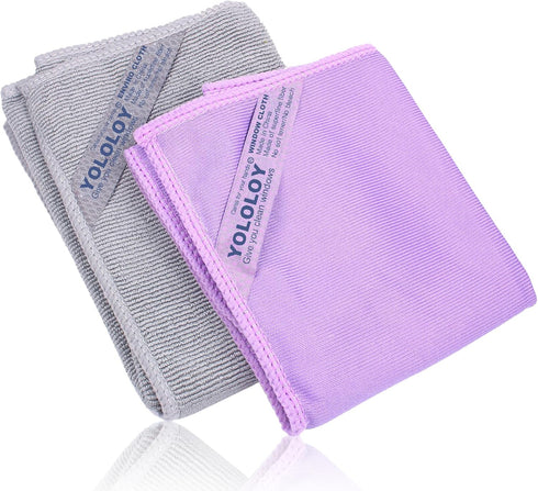 Window Cleaning Cloth & Enviro Cloth - Basic Package for Home, Car, Restaurant, Hotel, and Office Cleaning (Grey and