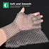 AMAGABELI GARDEN & HOME 10”x10” Stainless Steel Cast Iron Cleaner - Chainmail Scrubber for Cookware Accessories