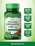 Ceylon Cinnamon Capsules | 2500mg | 60 Count | Vegetarian, Non-GMO, Gluten Free Supplement with Chromium and Biotin