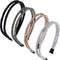 WILLBOND 4 Pieces Rhinestone Hair Band - Thin Headband for Women Hair Accessory (Black, Grey, Silver, Champagne)