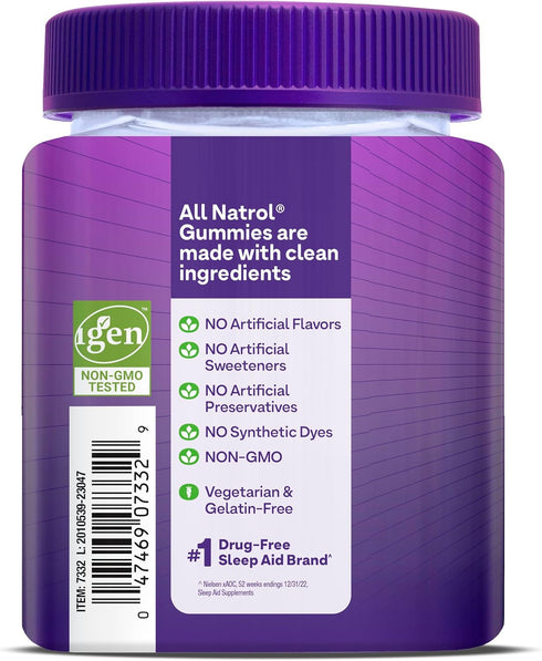 Natrol Melatonin Gummies - 90 Strawberry-Flavored Sleep Support Gummies, 5 mg for Adults
