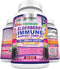 FRESH HEALTHCARE Elderberry Capsules, High Potency Black Elderberry with Zinc and Vitamin C for Immune Support
