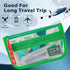 Rough Enough TSA Approved Toiletry Bag, Small Clear Travel Makeup Case Pouch Organizer with Zipper, Green