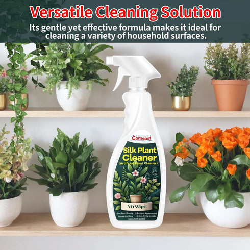 Silk Plant Cleaner Spray No Wipe, Artificial Plant Cleaner and Dust Remover, 16.91 Fl Oz