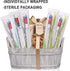 Disposable Toothbrushes Individually Wrapped with Toothpaste, Travel Toothbrush Set for Adults Kids, 30 Pack, 3 Colors