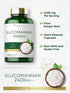 Carlyle Glucomannan Capsules, 200 Count, Non-GMO & Gluten Free Soluble Fiber Supplement