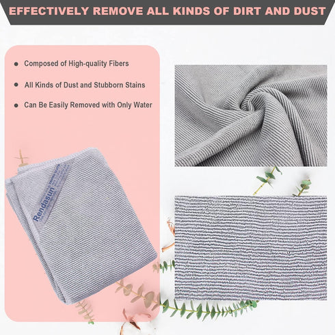 Enviro Cleaning Cloth, Reusable, Absorbent for Home, Car, Restaurant, Hotel, Soft, Clean Without Leaving Traces (Grey,