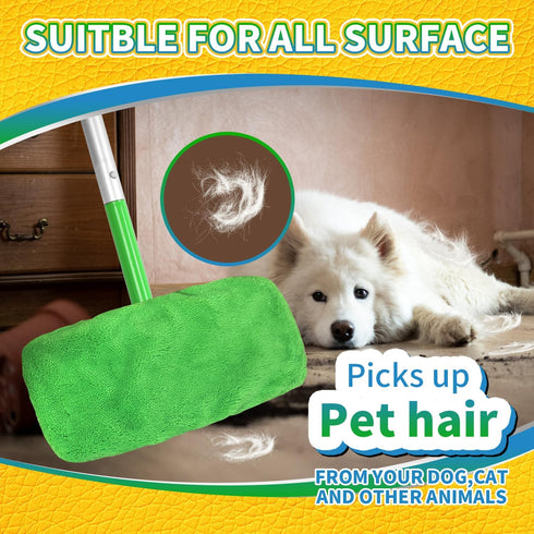 5 Pack Reusable 100% Chenille Mop Pads - Compatible with Swiffer Sweeper Mop - Washable Swiffer Pads for