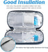 YOUSHARES Insulin Cooler Travel Case, Portable Refrigerated Medicine Case for Insulin Pen and Supplies with Ice Pack