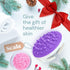 Scala Silicone Cellulite Massager | Bath Shower Scrubber Accessories | Body Massager Tool, Exfoliator, Purple