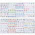 Sea Animals Nail Art Adhesive Sticker, 3D Self-Adhesive Decals, Holographic Shell Fish Jellyfish Decoration