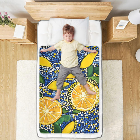 miaozhen 52" 34" Lemons Trendy Style Polka Dot Extra Large Resuable Potty Training Pad Water Resistant Baby Diaper