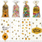 Ymapinc Bee Gift Bag with Handles, 50Pcs Plastic Clear Handle Bags for Favors,