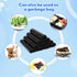 Lerheedi 2000 10.2 7.1inch, Pcs Sanitary Napkin Disposal Bags with Handles, Sanitary Disposal Bag x Black Trash Bags