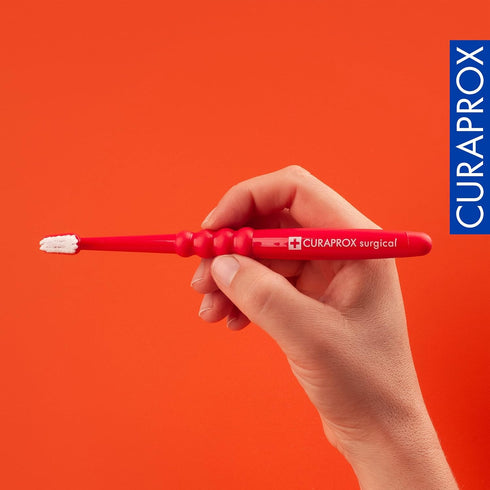 Curaprox CS Mega-Soft Surgical Toothbrush, Red
