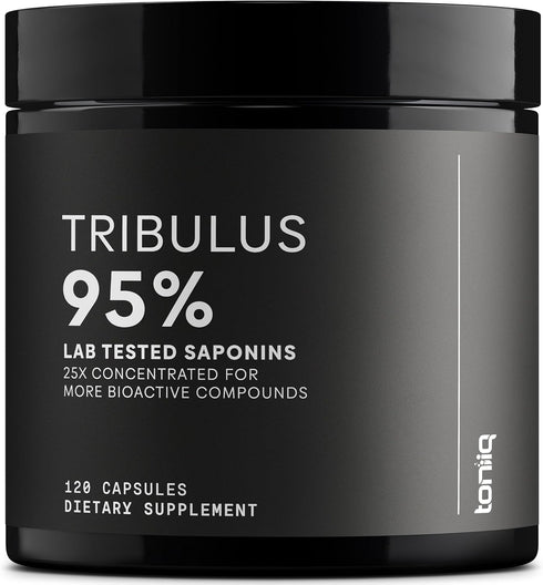 Tribulus Terrestris for Men - 1300mg Ultra High Potency 25:1 Extract with 95% Saponins, 120 Capsules