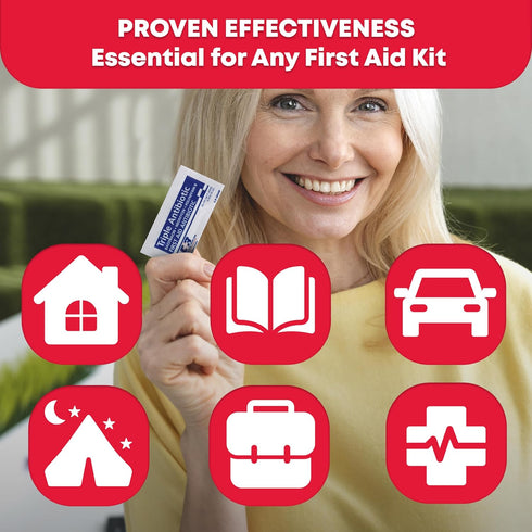 Ever Ready First Aid Triple Antibiotic Ointment .9gr Packets, 24 Count for Wound Care