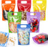 Sinload 120 Pcs Plastic Gift Bag Bulk Resealable Party Goodie Bag with Clear