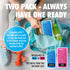 2 Pack Regular Gel Ice Packs for Injuries, Reusable Hot Cold Compress, Soft Soothing Ice Packs, Alternative for Hot