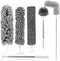 Microfiber Feather Duster 5-in-1 Kit: Extension Pole, Cobweb Duster, and Microfiber Dusters for Cleaning