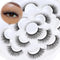 Veleasha 5D Faux Mink Cat Eye Lashes - Handmade False Eyelashes, 7 Pairs Luxurious Volume Pack (5D28)