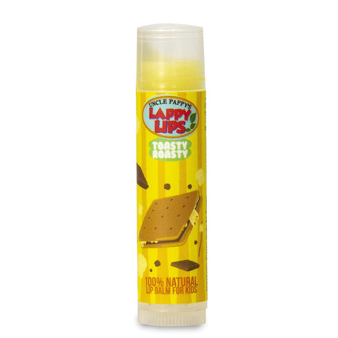 Lappy Lips Organic 100% Natural Lip Balm for Kids, 6 Flavors, Restores and Heals Dry Chapped Lips