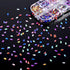 TecUnite 1200 Pieces 12 Colors Shiny Nail Rhinestones Flat Back Nail Gems Decorations with Box