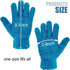 ZHJISHGUO 2 Pcs Blue Reusable Microfiber Cleaning Gloves