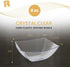 R-kay 6 Pack Square Plastic Serving Bowls, Clear Plastic 8 oz Bowls for Parties, Premium Clear Bowls