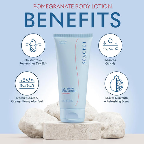 SEACRET Body Lotion - Moisturizer for Dry Skin, Enriched with Dead Sea Minerals, Scented, 6.8 FL.OZ