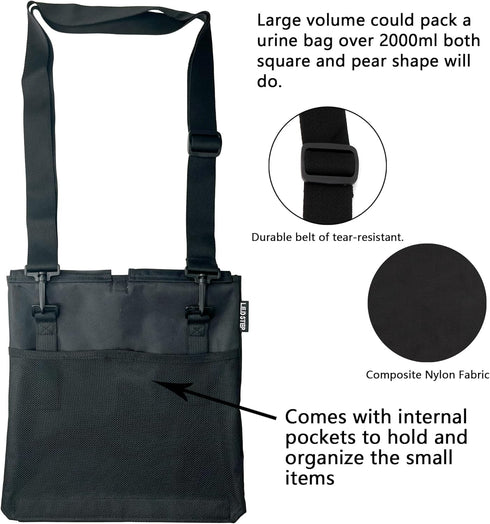 Urine Drainage Bag Holder,Catheter Bag Covers Catheter and Urostomy Travel Medical Supplies Bag with Storage Pockets
