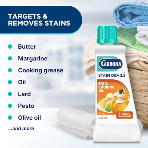 Set Carbona Liquid Stain Devil Food Clean Up Combo | Spot Stain Remover for Clothes