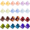 HOTOP 24 Pcs Mini Hair Clips - Small Non-Slip Plastic Jaw Clips for Girls and Women (Bright)