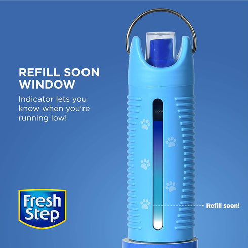Fresh Step Roll N' Refresh Lint Roller with Air/Fabric Freshener Spray, 75 Sheets, Pet Hair Tool