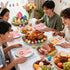 Teecyhooo 160 40 40 40 40 Pcs Pastel Plastic Silverware Rabbit Party Supplies Plastic Disposable Dinnerware with Rabbit