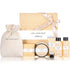Spa Luxetique Spa Gifts for Women, 6pc Vanilla Gift Set with Body Lotion, Shower Gel, Bubble Bath, Hand Cream