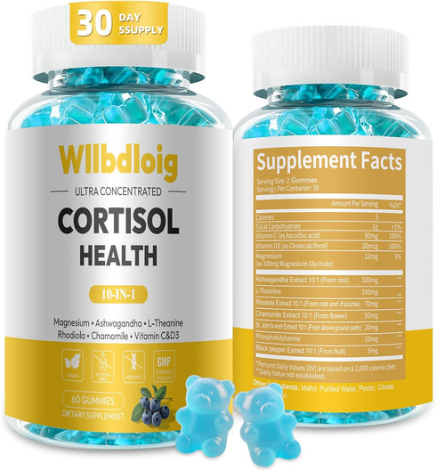 Cortisol Supplements Gummies for Women - Cortisol Manager for Stress Relief and