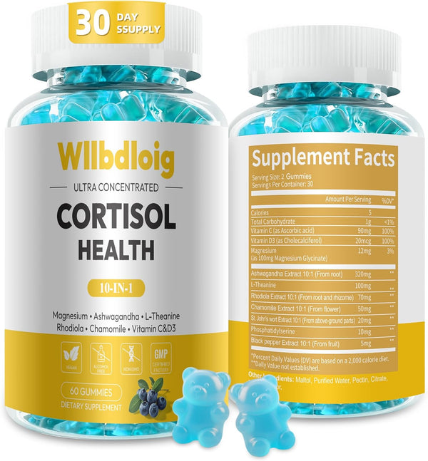 Cortisol Supplements Gummies for Women - Cortisol Manager for Stress Relief and