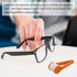 Zlongron 360 (10 mini Eye Glasses Lens Cleaner Soft Brush Cleaning Tool, Microfiber, with Eye Glasses Cleaner Wipes