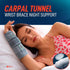FEATOL Carpal Tunnel Wrist Brace, Night Support with Splint, Adjustable Straps, Hot/Ice Pack, Left Hand, Large/X-Large