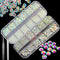 Nails Rhinestones for Crafting, 4000pc Kit A with 6 Sizes SS20 Flatback Rhinestones, Tweezers, and Picking Pen
