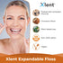 Xlent Pack 2 Expandable Floss Treated Activated Charcoal, Xylitol Natural Plant Based Wax in Cinnamonflavor