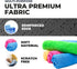 Turkish Microfiber Cleaning Cloth of 4 Colors, Pack of 8, 20% Polyamide for Elevated Liquid Suction