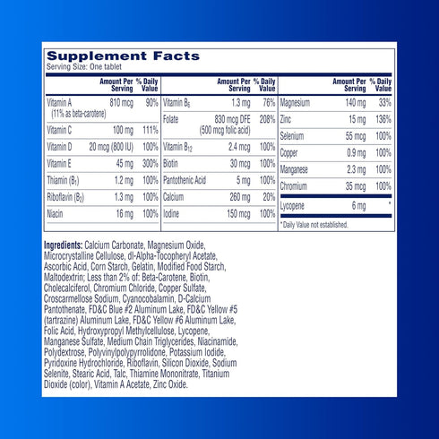 Lycopene,30 Count (Pack 2) A Day Men's Pre-Conception Health Multivitamin to Support Healthy Sperm,Supplement for Men