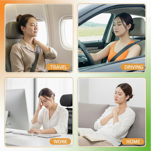 lojee Inflatable Neck Brace Adjustable Cervical Traction Device for Neck Pain Relief, Posture Support & Relaxation